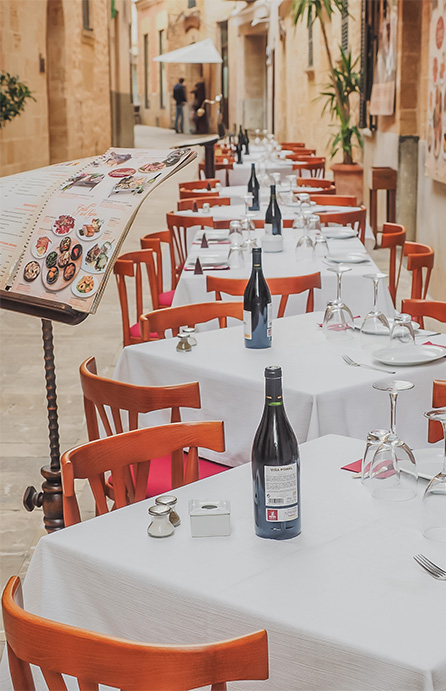 numerous catering outlets